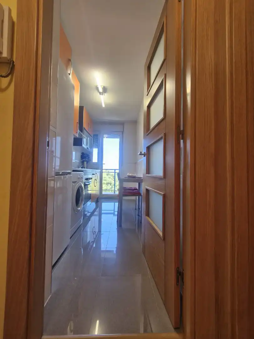 Küche von Wohnung zum Verkauf in Foz mit Heizung, Terrasse und Abstellraum