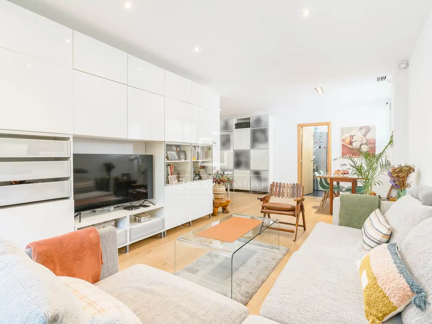 Living room of Flat for sale in Barcelona  with Air Conditioner, Terrace and Storage room