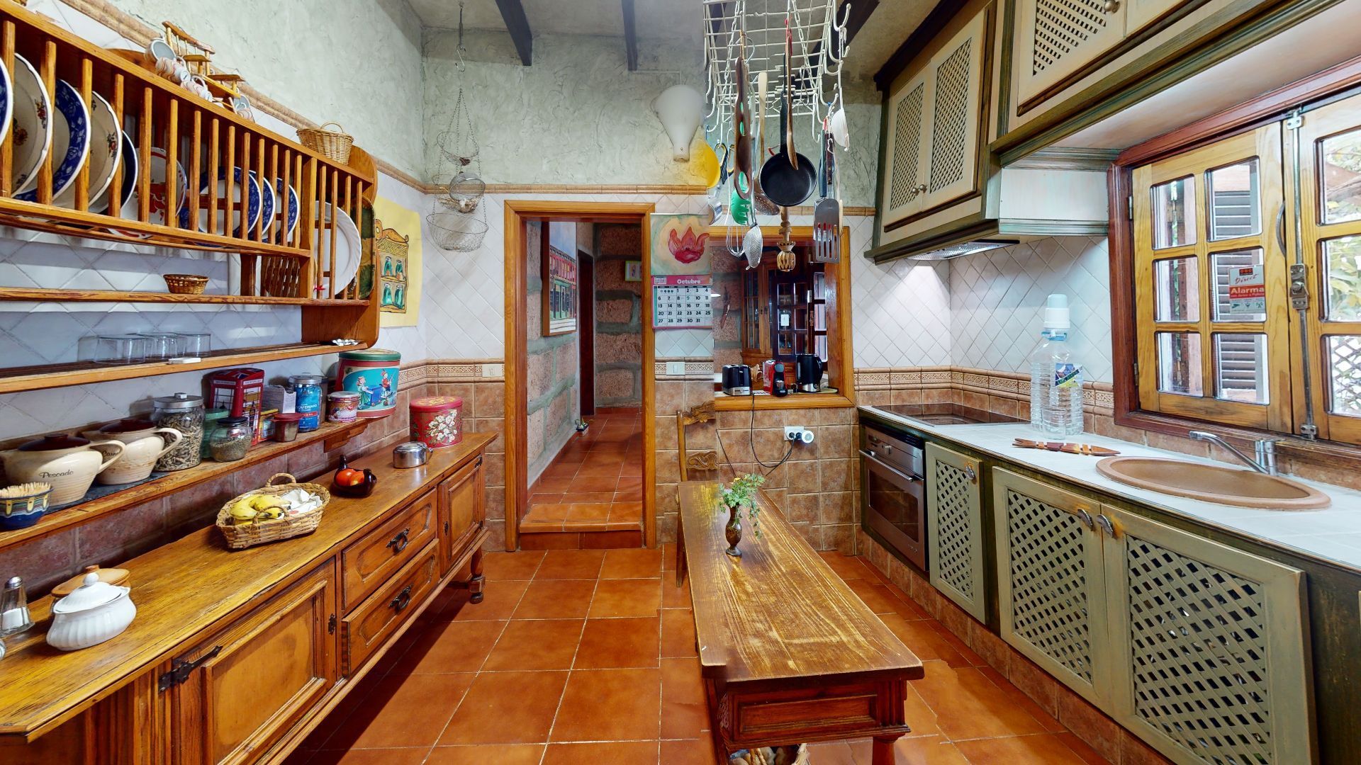 Kitchen of House or chalet for sale in Vilaflor de Chasna  with Air Conditioner, Heating and Private garden