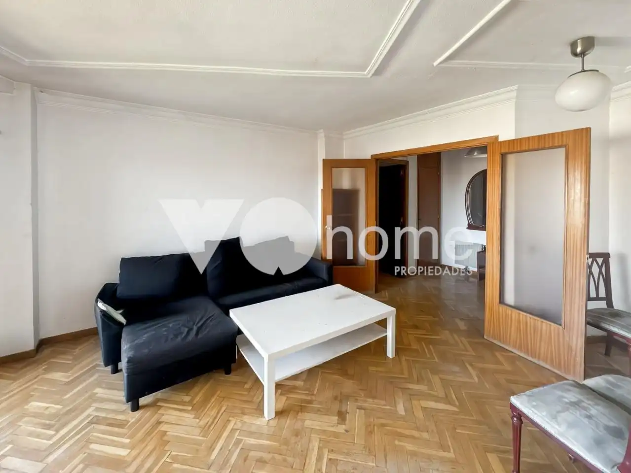 Sala de estar de Piso en venta en Madrid con Calefacción, Parquet y Terraza