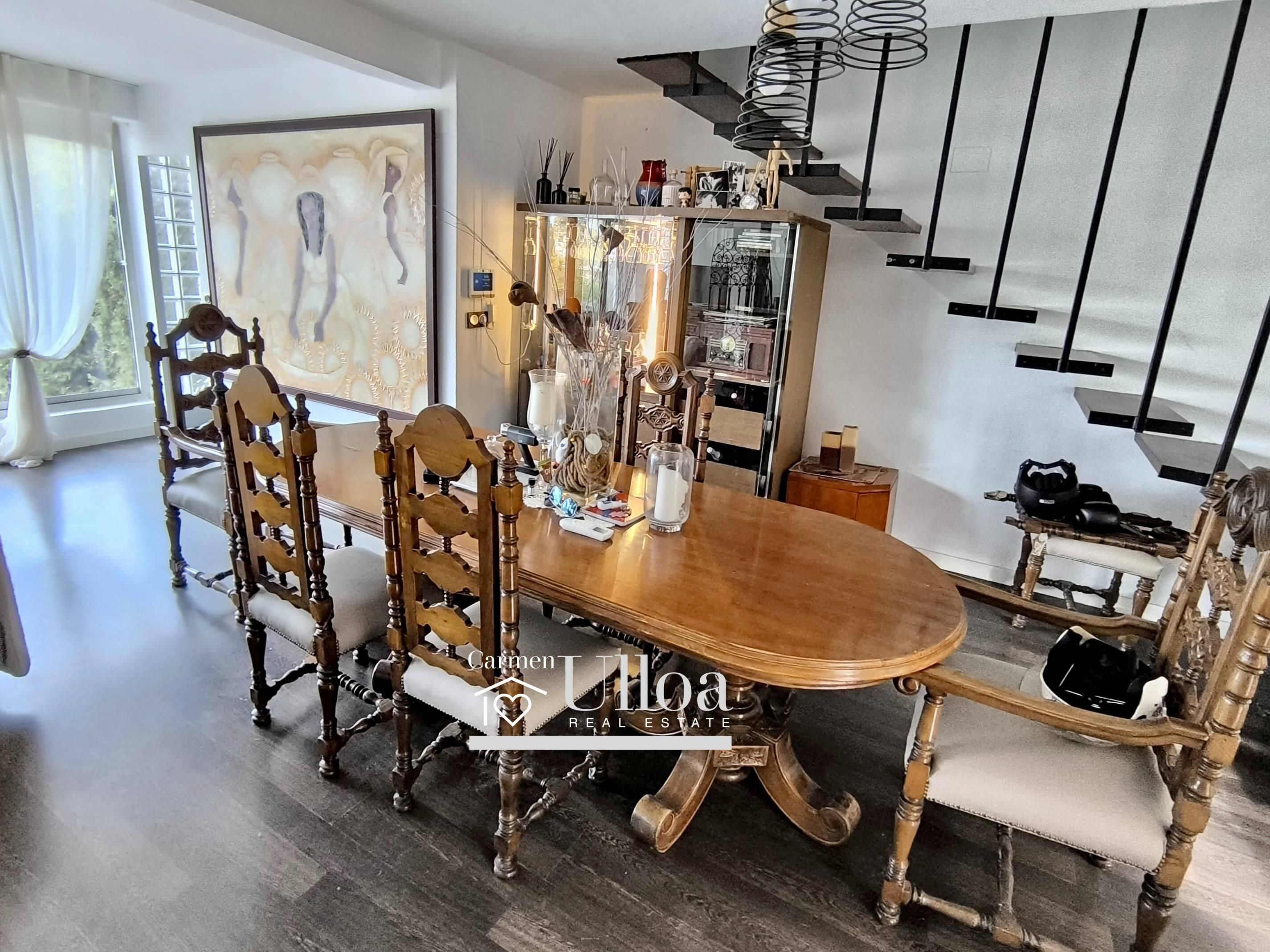 Comedor de Casa adosada en venta en Alicante / Alacant con Aire acondicionado, Jardín privado y Parquet