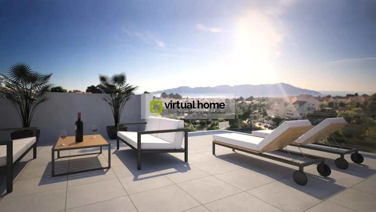 Terrassa de Casa o xalet en venda en La Nucia amb Aire condicionat, Parquet i Terrassa