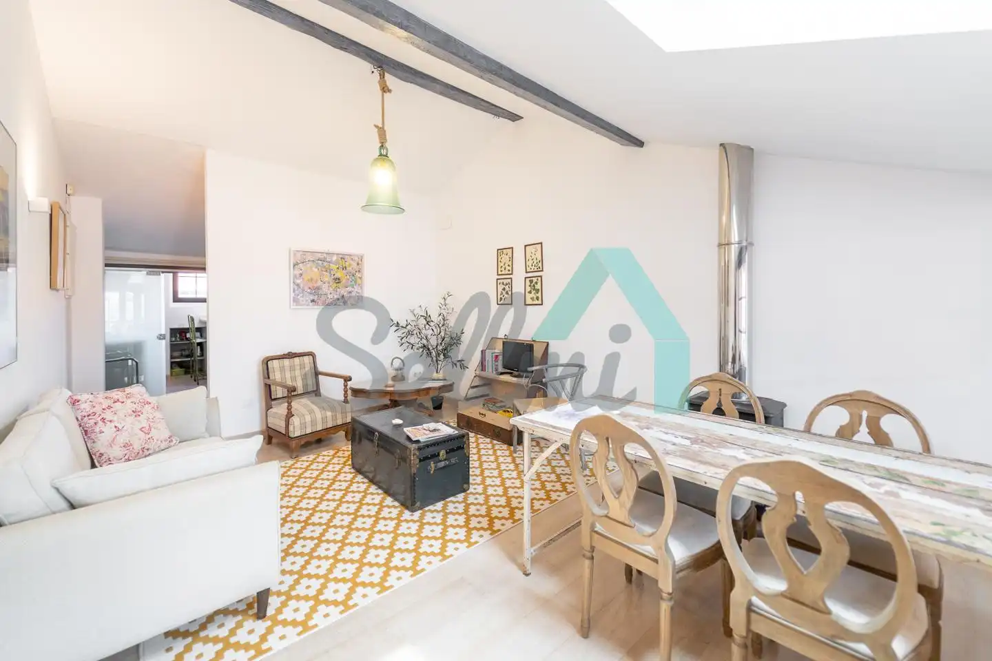 Sala de estar de Piso en venta en Llanes con Calefacción y Parquet