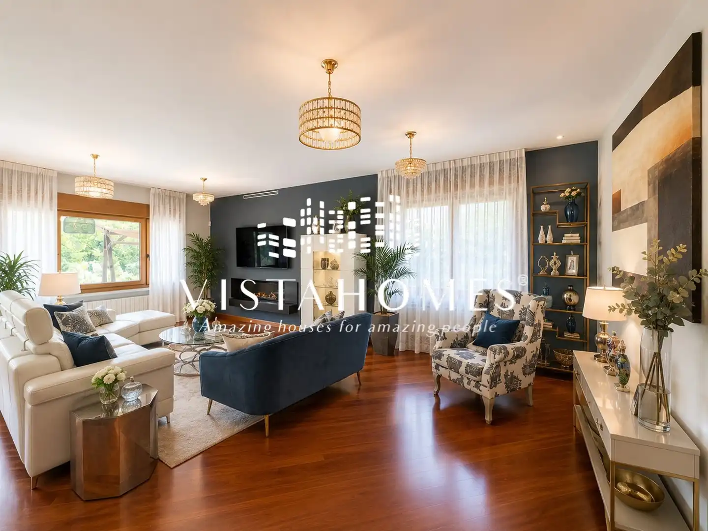 Sala d'estar de Casa o xalet en venda en Ciudalcampo amb Aire condicionat, Calefacció i Jardí privat