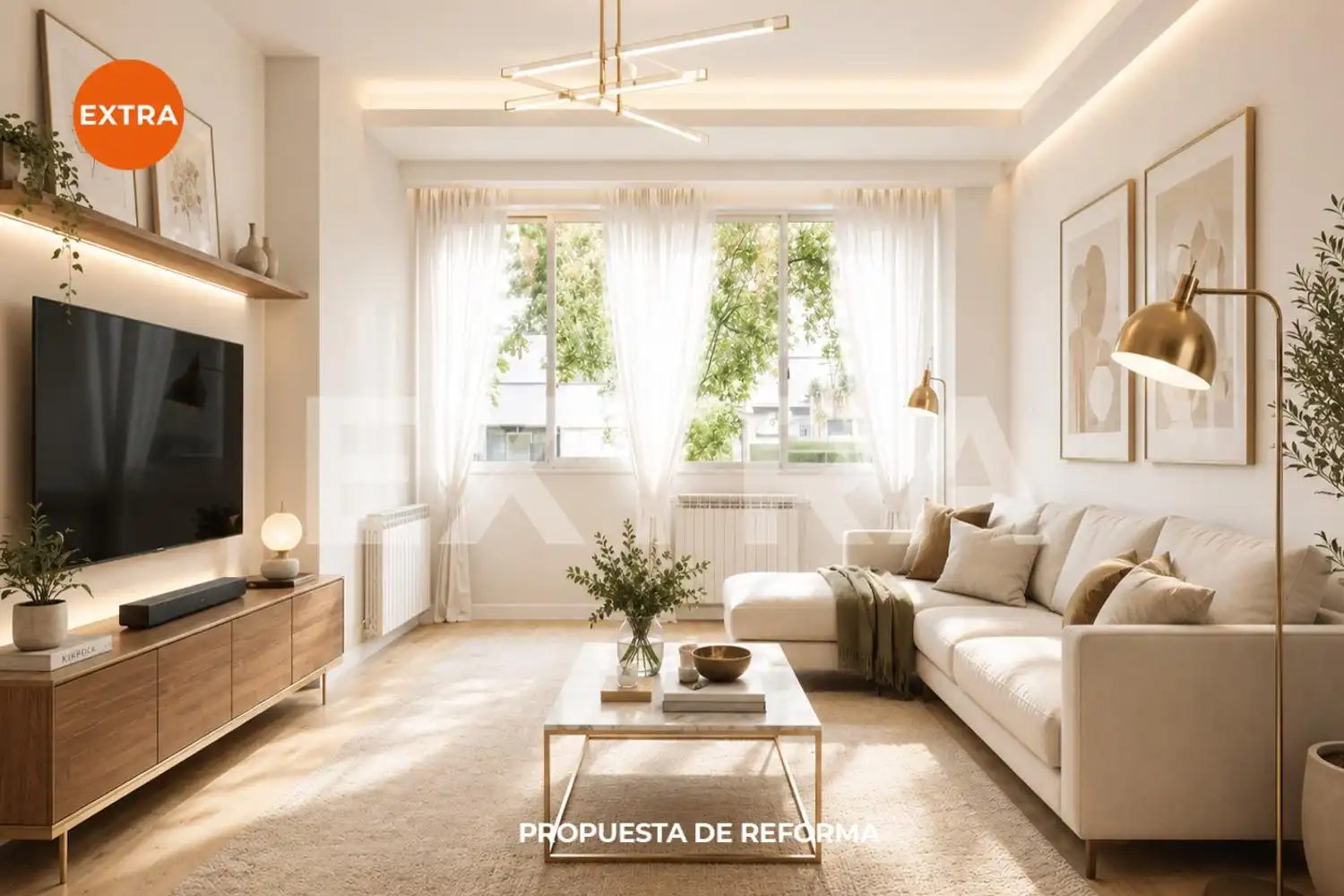 Living room of Flat for sale in Madrid