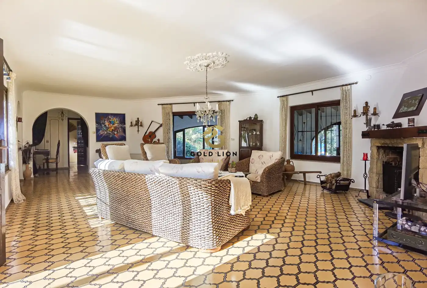 Living room of Houses for sale in Dénia  with Air Conditioner, Heating and Private garden