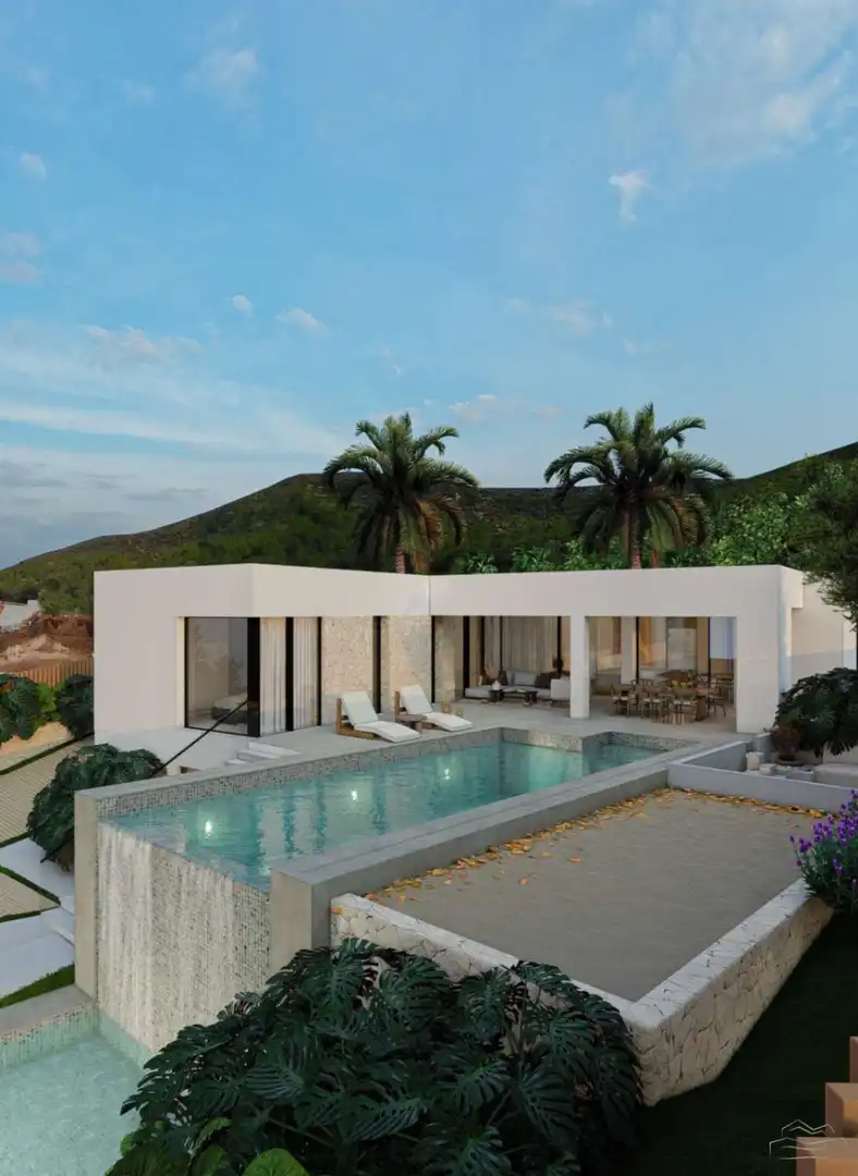 Vista exterior de Casa o xalet en venda en Jávea / Xàbia amb Aire condicionat, Calefacció i Jardí privat