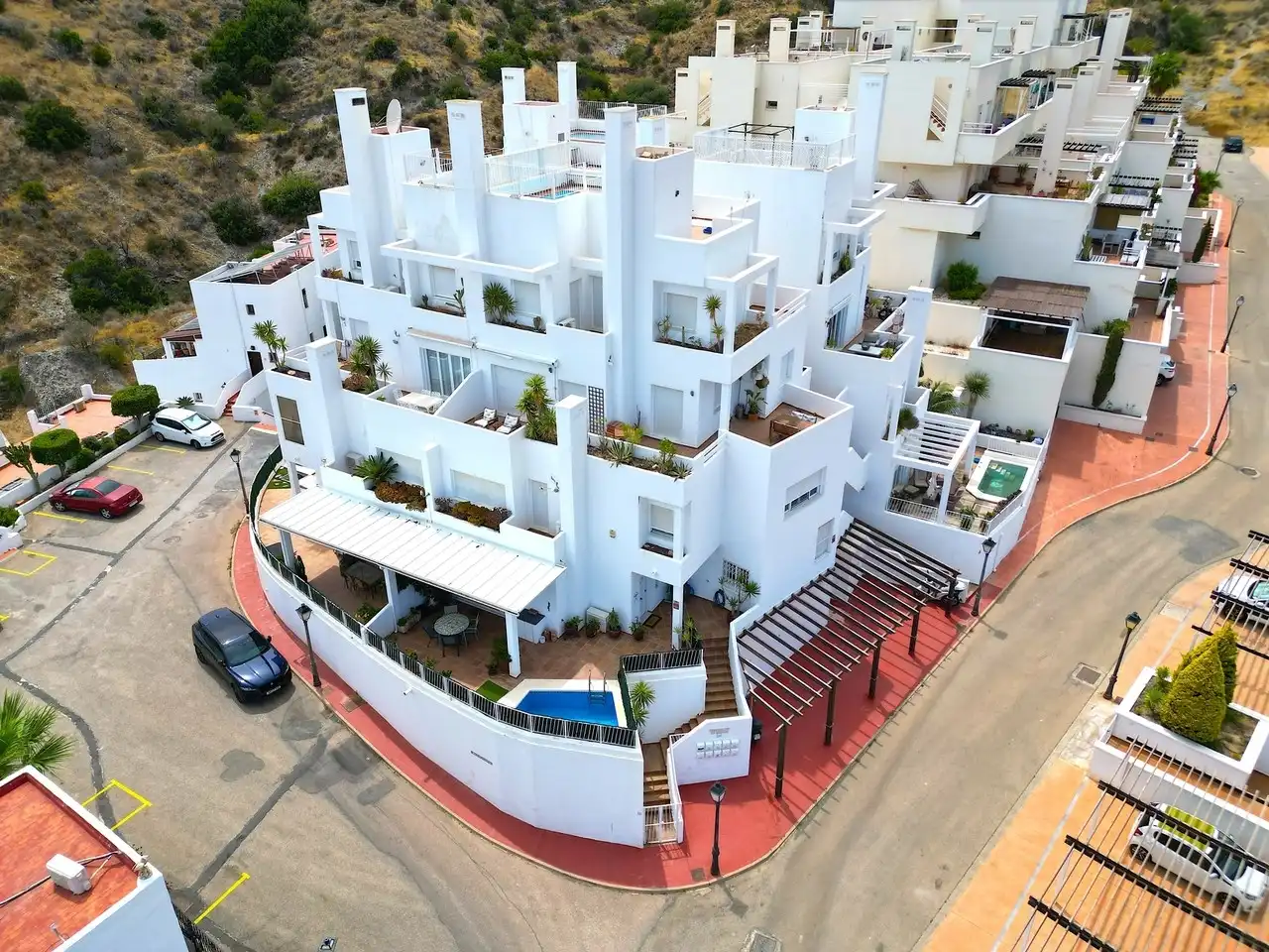 Terraced house with pool for sale in Mojácar Playa - Las Ventanicas - La Paratá