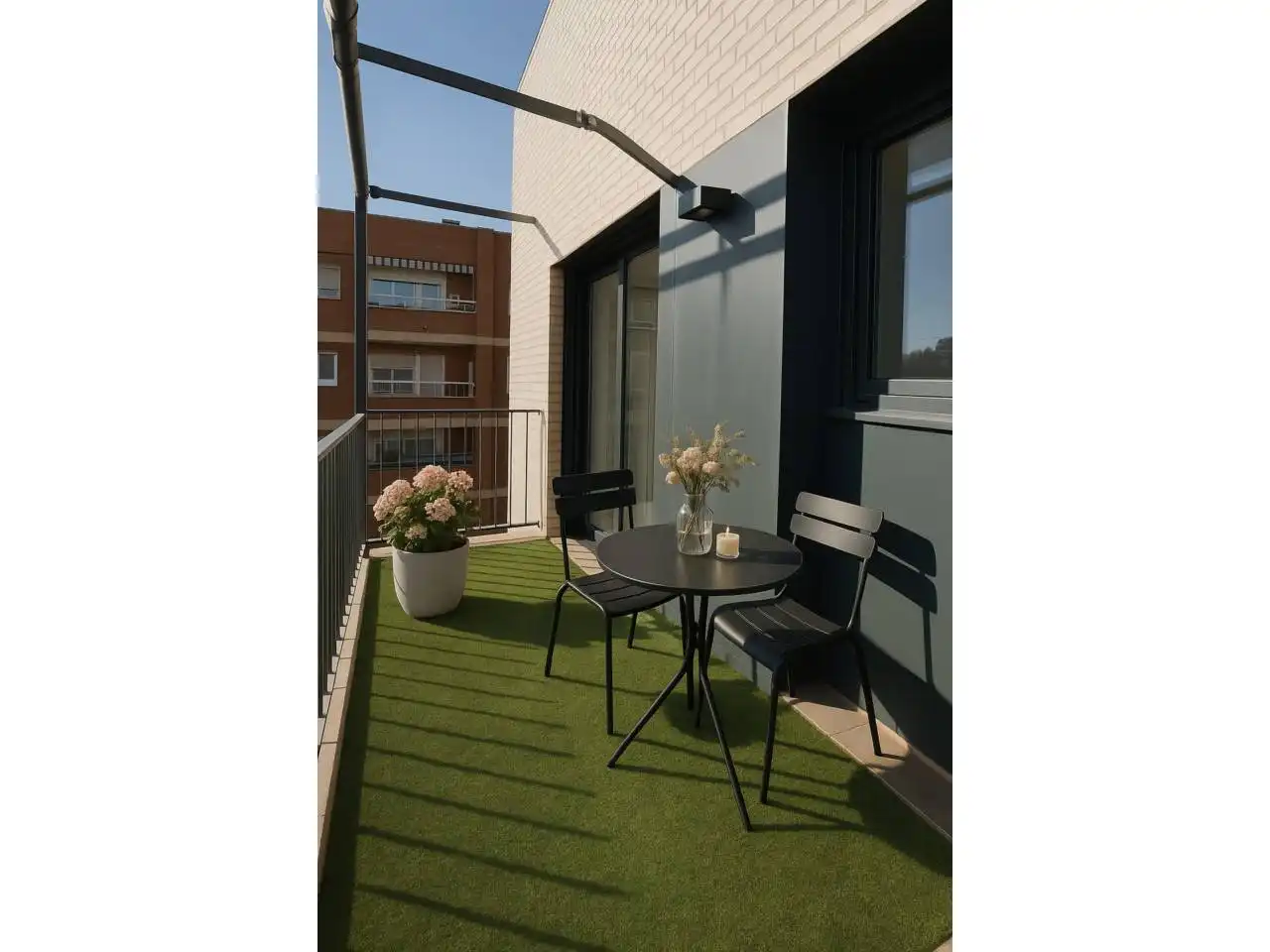Terrasse von Wohnung zum Verkauf in Granollers mit Klimaanlage, Heizung und Parkett