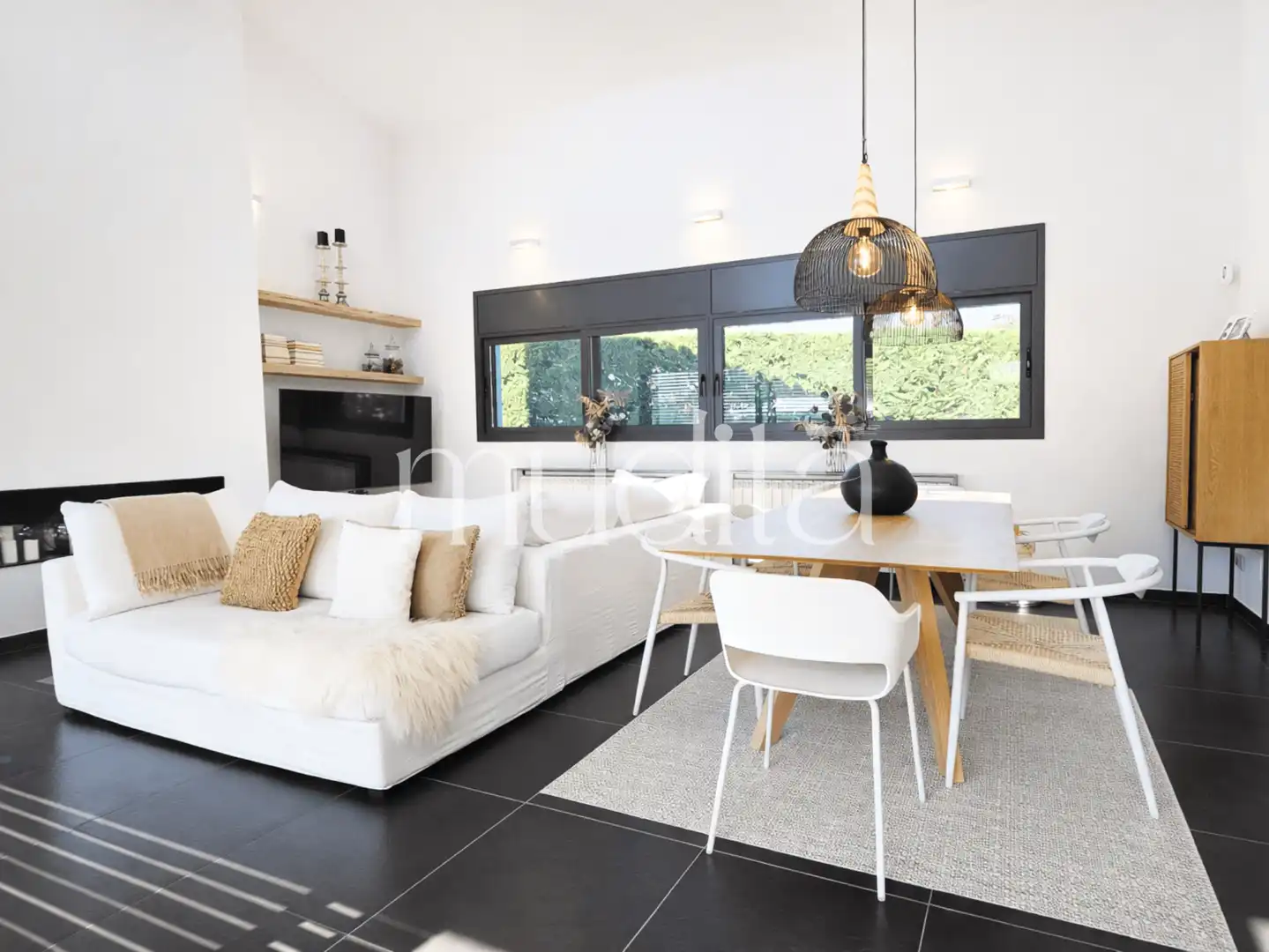 Sala de estar de Casa o chalet en venta en Viladrau con Calefacción, Jardín privado y Terraza