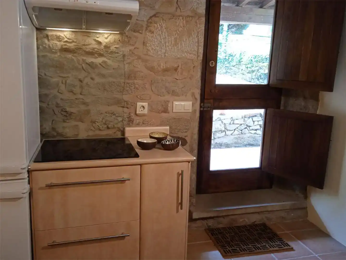 Kitchen of Apartments for rent in Rianxo  with Private garden and Furnished
