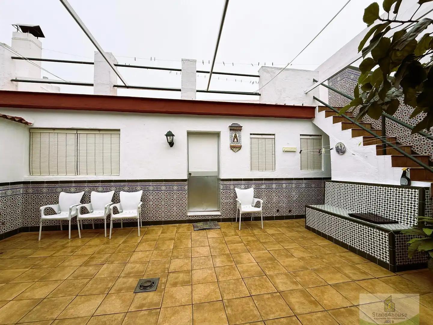Terraza de Casa adosada en venta en La Palma del Condado con Aire acondicionado y Trastero