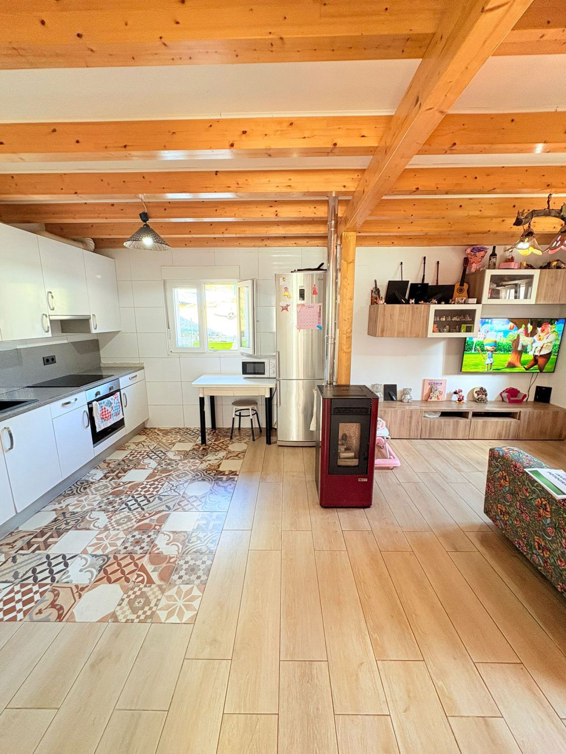 Cocina de Casa o chalet en venta en Alonsotegi con Calefacción, Parquet y Terraza