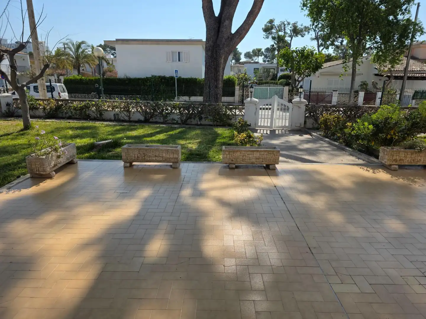 Terrasse von Erdgeschoss zum Verkauf in Alcúdia mit Klimaanlage, Privatgarten und Terrasse