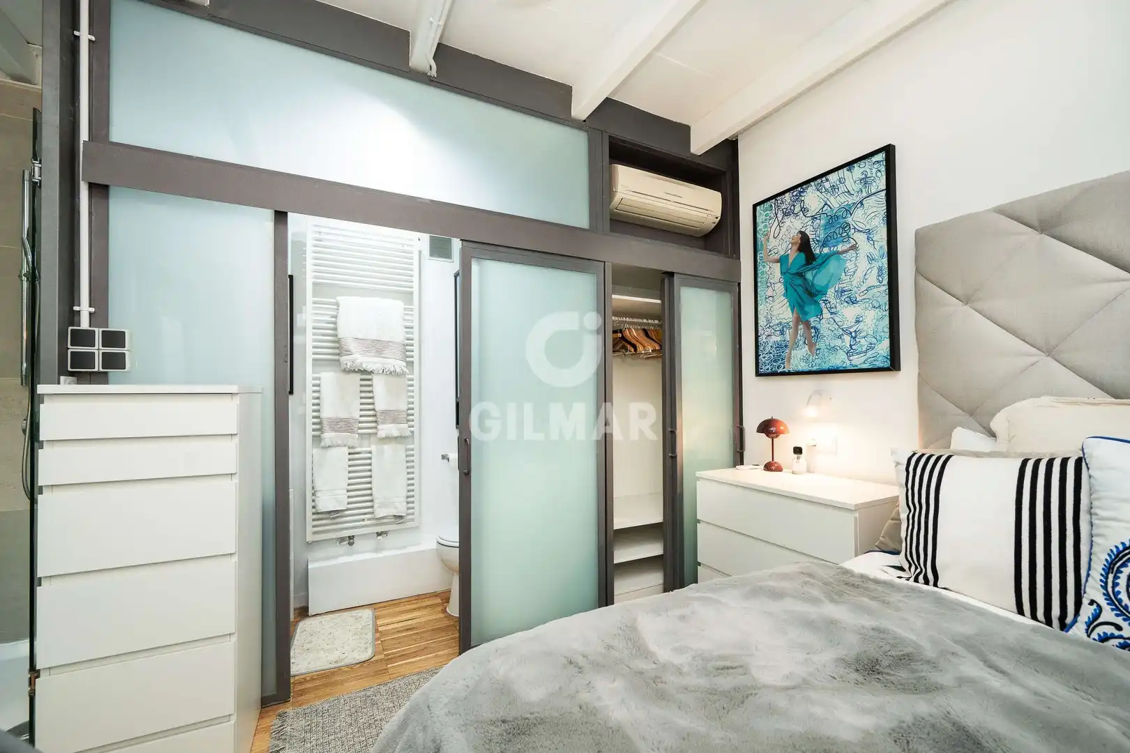 Schlafzimmer von Wohnung zum Verkauf in Madrid mit Heizung und Privatgarten