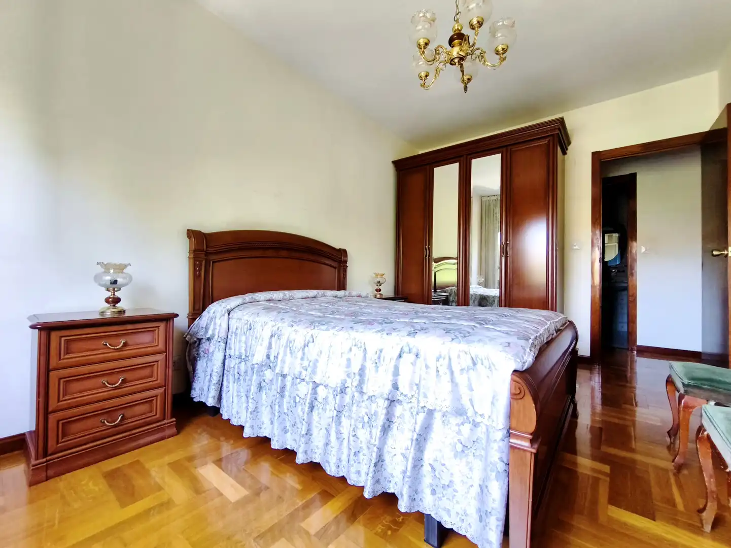 Bedroom of Flat for sale in  Logroño  with Heating, Parquet flooring and Terrace