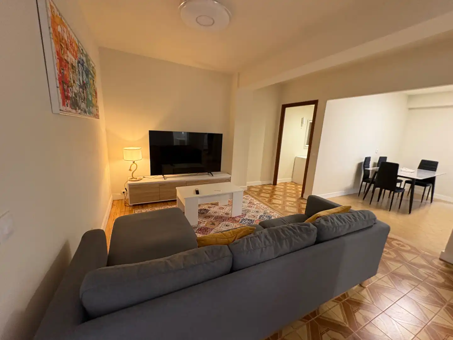 Wohnzimmer von Wohnung zur Miete in Ferrol mit Abstellraum, Möbliert und Ofen