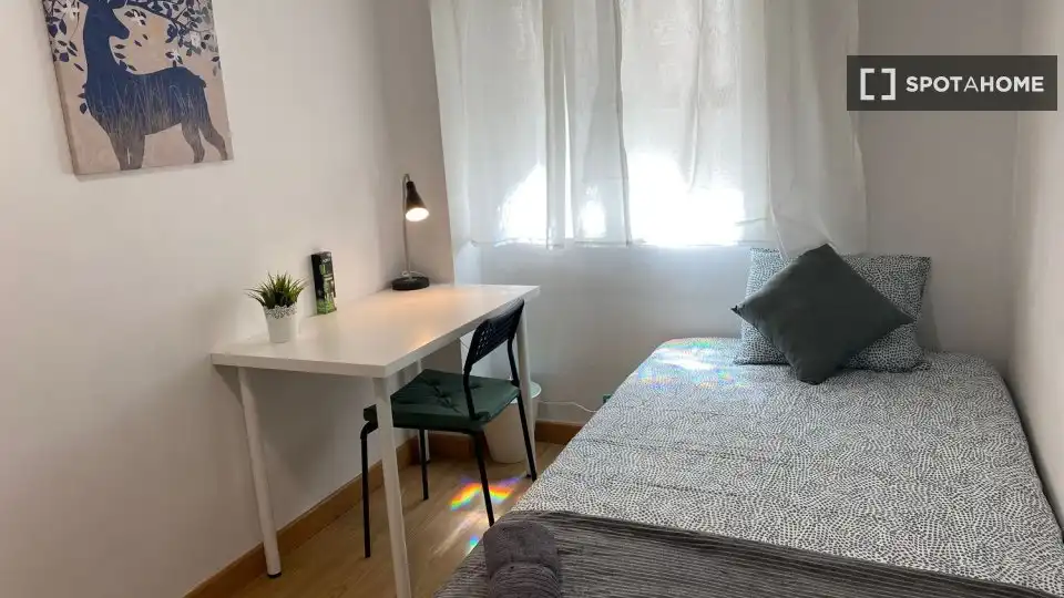 Habitación de Piso de alquiler en Madrid con Aire acondicionado, Calefacción y Amueblado