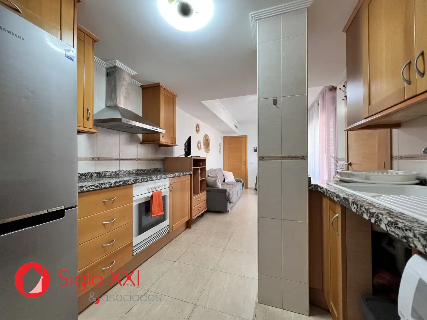 Küche von Wohnung zum Verkauf in Oropesa del Mar / Orpesa mit Klimaanlage, Heizung und Terrasse