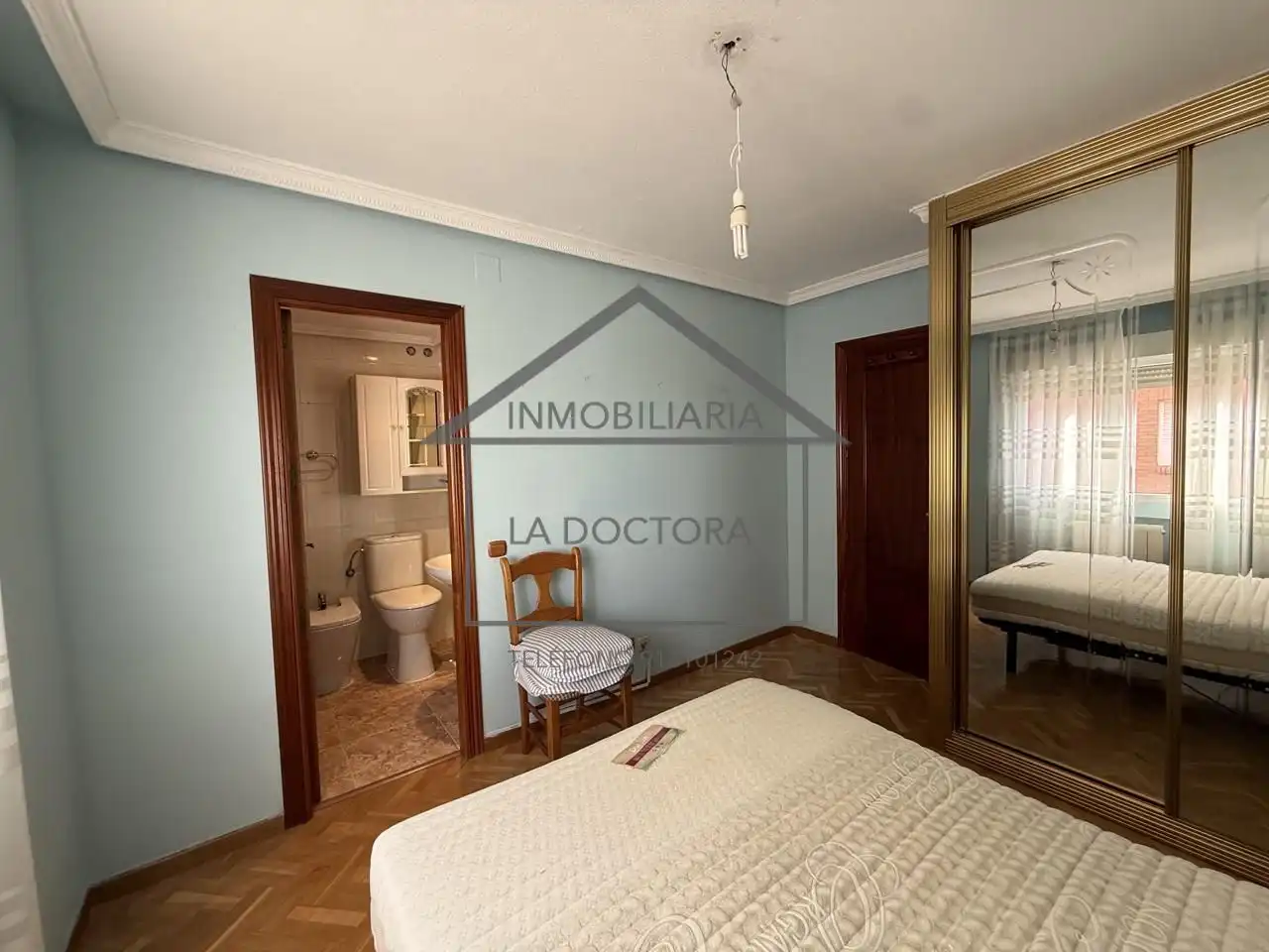 Schlafzimmer von Wohnung zur Miete in Móstoles mit Heizung, Parkett und Terrasse