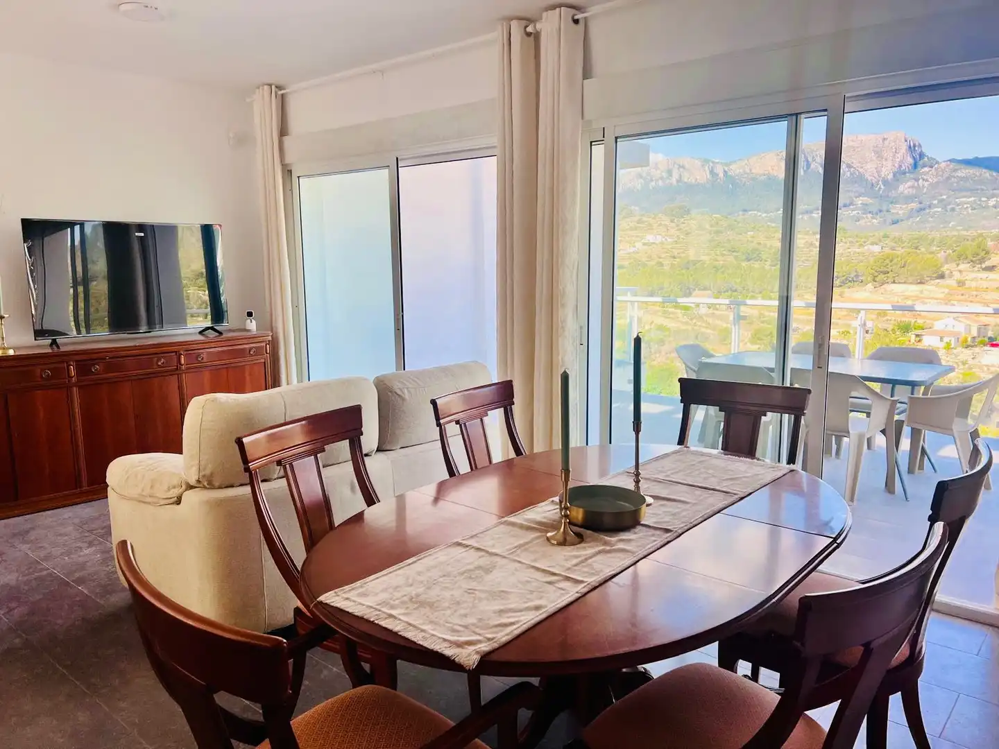 Dining room of Detached homes for sale in Calpe / Calp  with Private garden, Terrace and Furnished