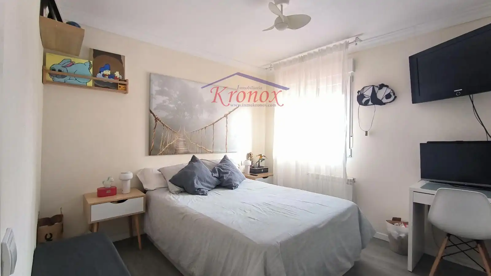 Schlafzimmer von Wohnung zum Verkauf in Madrid mit Klimaanlage, Heizung und Terrasse