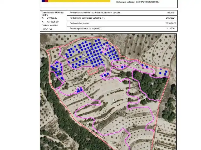 Finca rústica en venda en Ibi