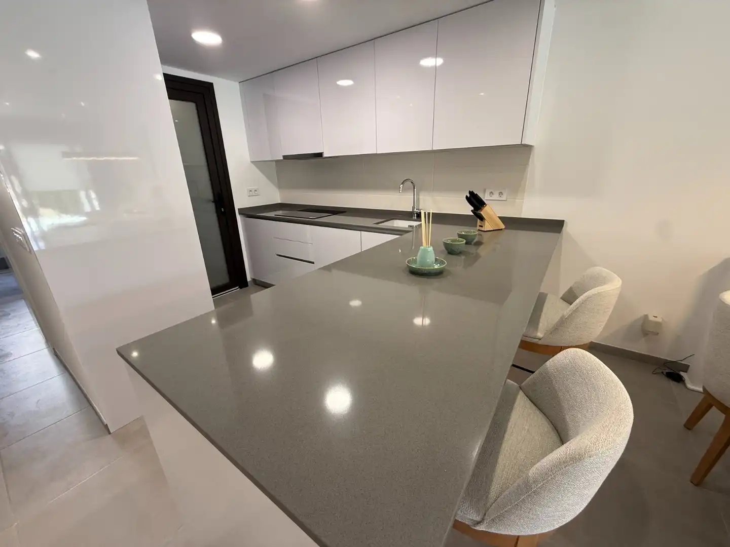 Kitchen of Flat for sale in Capdepera  with Terrace and Swimming Pool