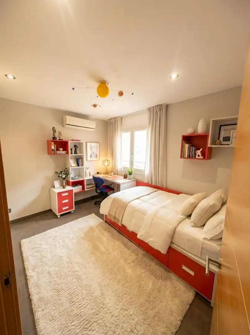 Habitación de Casa adosada en venta en Manresa con Calefacción, Terraza y Trastero