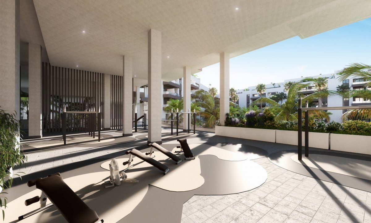Terrace of Flat for sale in Mijas  with Air Conditioner, Heating and Private garden