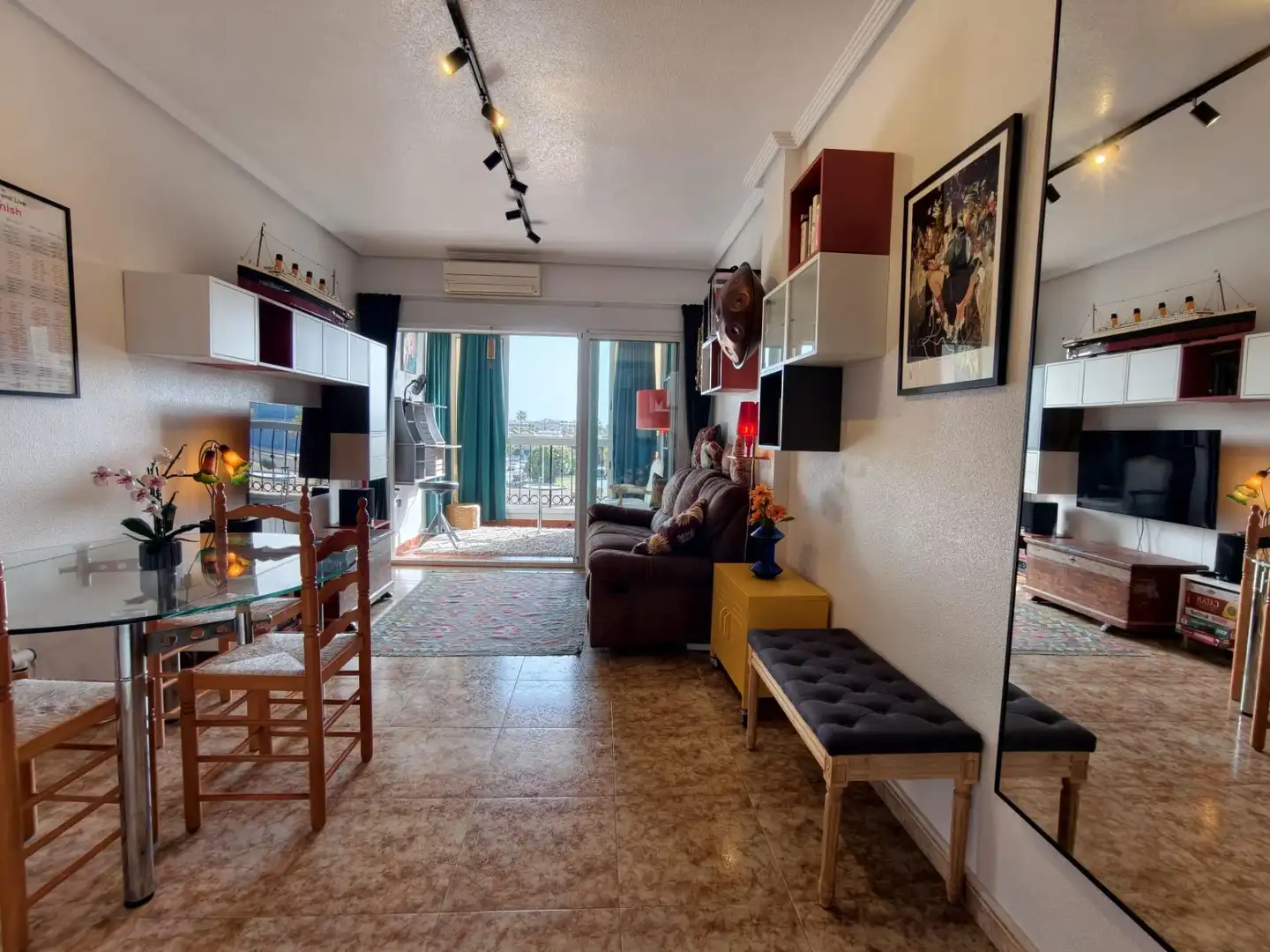 Wohnzimmer von Dachboden zum Verkauf in Orihuela mit Terrasse, Möbliert und Gemeinschaftspool