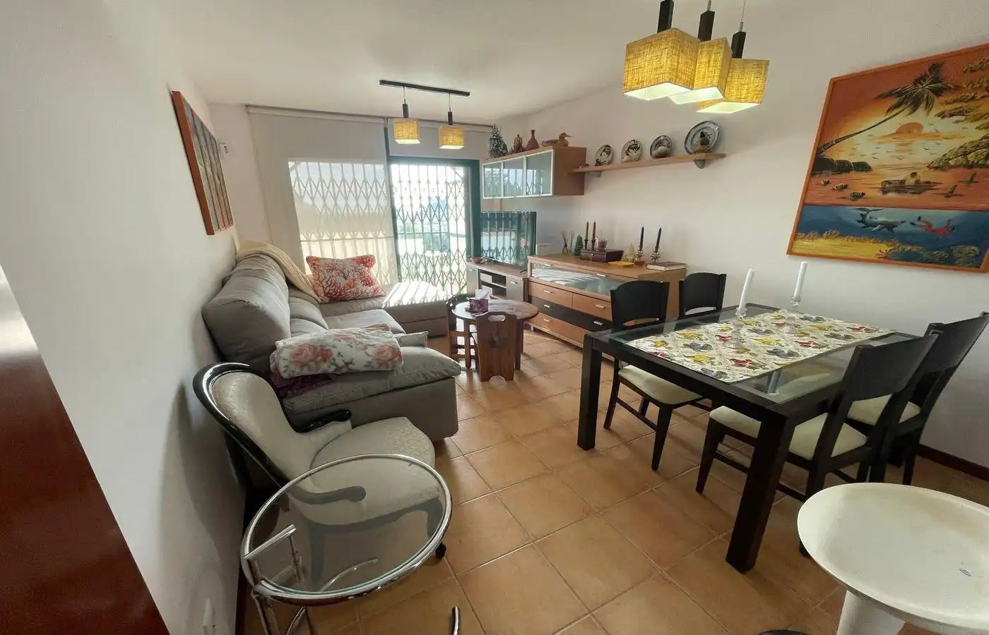Sala de estar de Apartamento en venta en Amposta con Aire acondicionado, Calefacción y Terraza