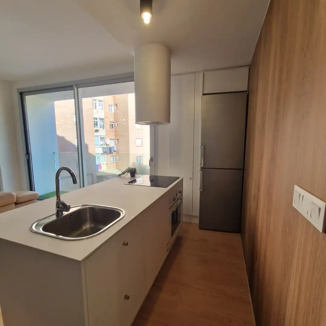 Kitchen of Flat for sale in Málaga  with Air Conditioner, Storage room and Furnished
