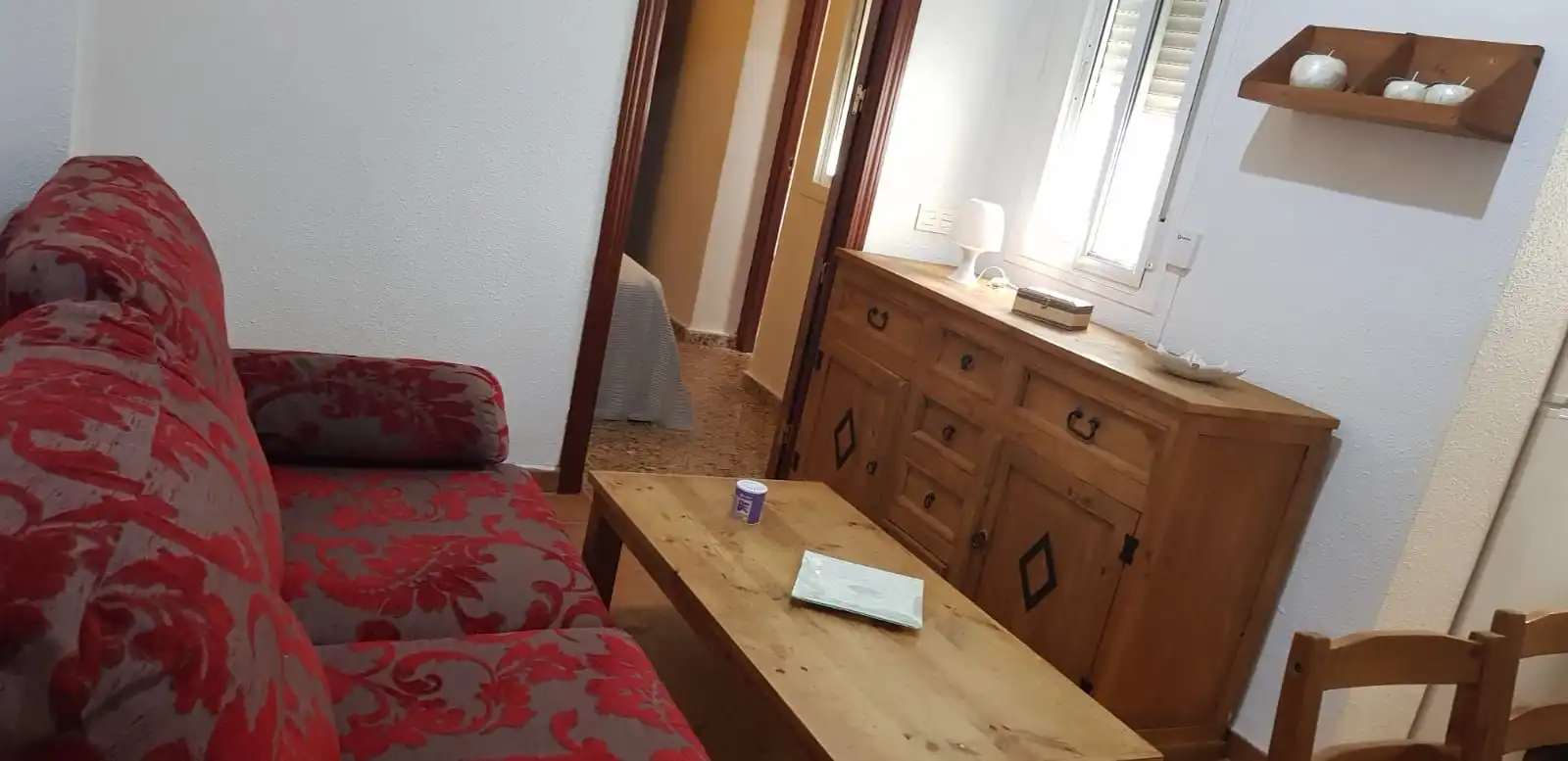 Sala de estar de Apartamento de alquiler en Málaga con Amueblado y Lavadora