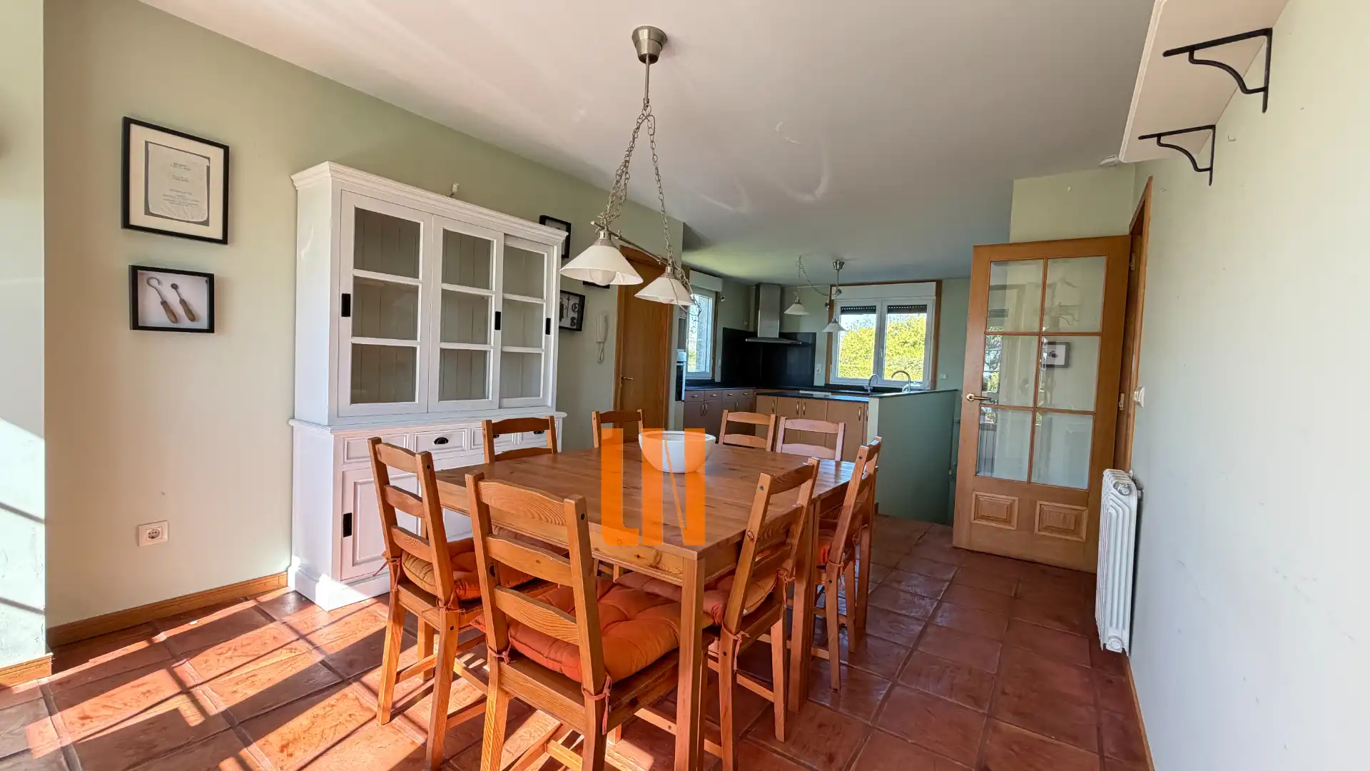 Dining room of Houses for sale in Miño  with Heating, Private garden and Parquet flooring