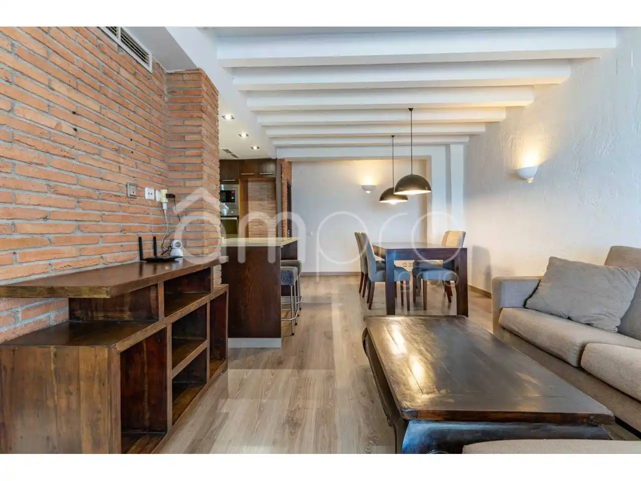 Sala de estar de Piso en venta en Vilanova i la Geltrú con Aire acondicionado, Parquet y Terraza