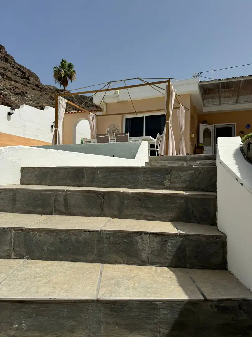 Terraza de Casa o chalet en venta en Mogán con Jardín privado, Trastero y Amueblado