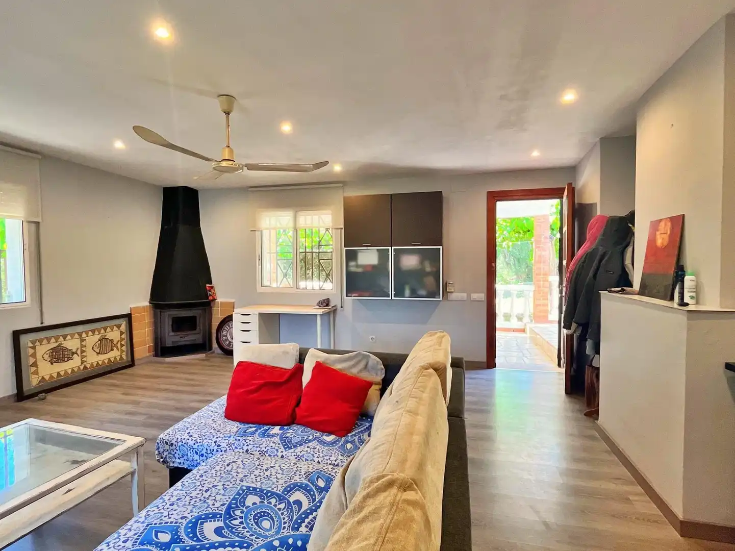 Wohnzimmer von Haus oder Chalet zum Verkauf in Roquetes mit Klimaanlage, Heizung und Privatgarten