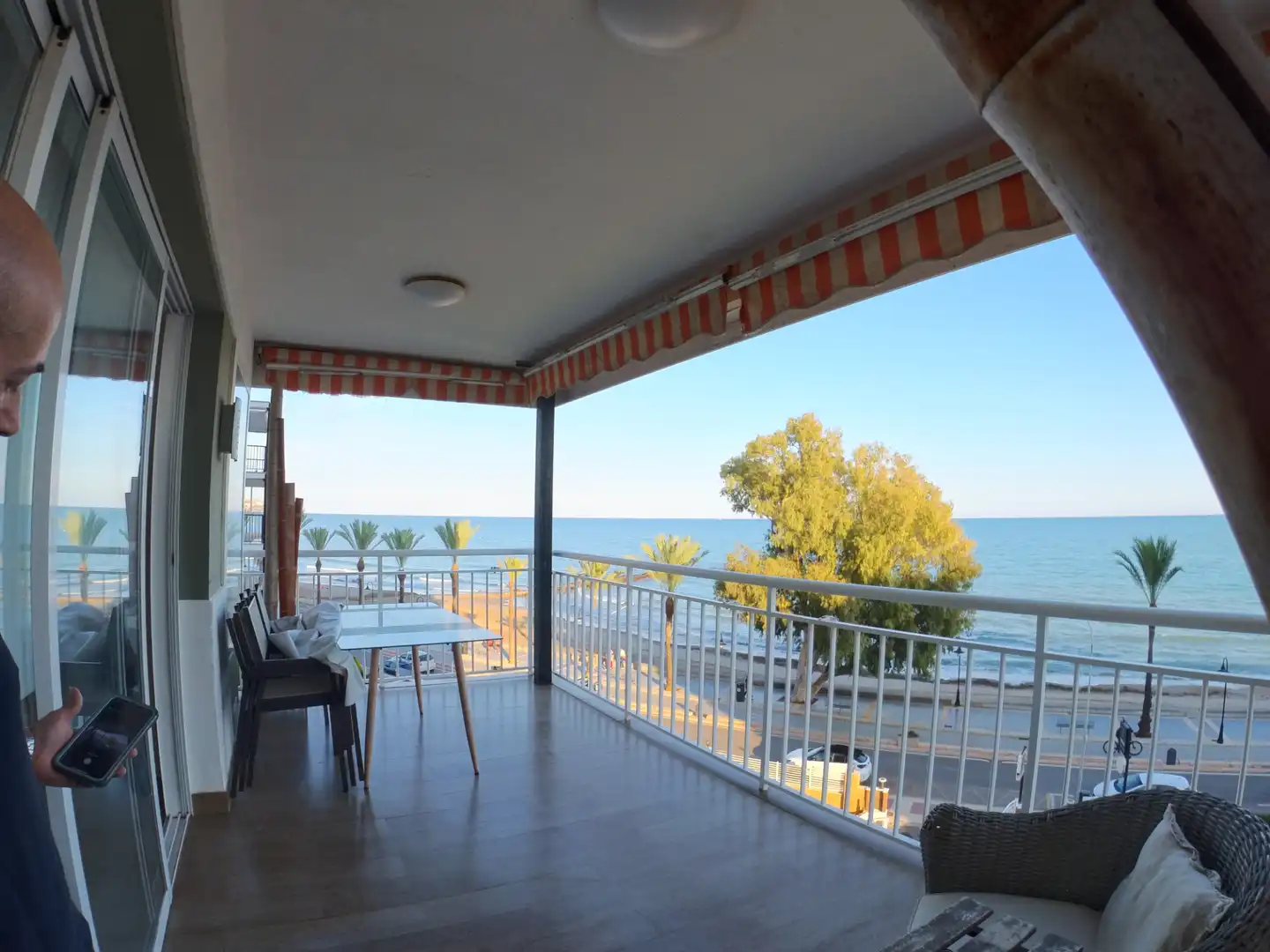 Terrasse von Wohnung zum Verkauf in Castellón de la Plana / Castelló de la Plana mit Klimaanlage, Heizung und Terrasse