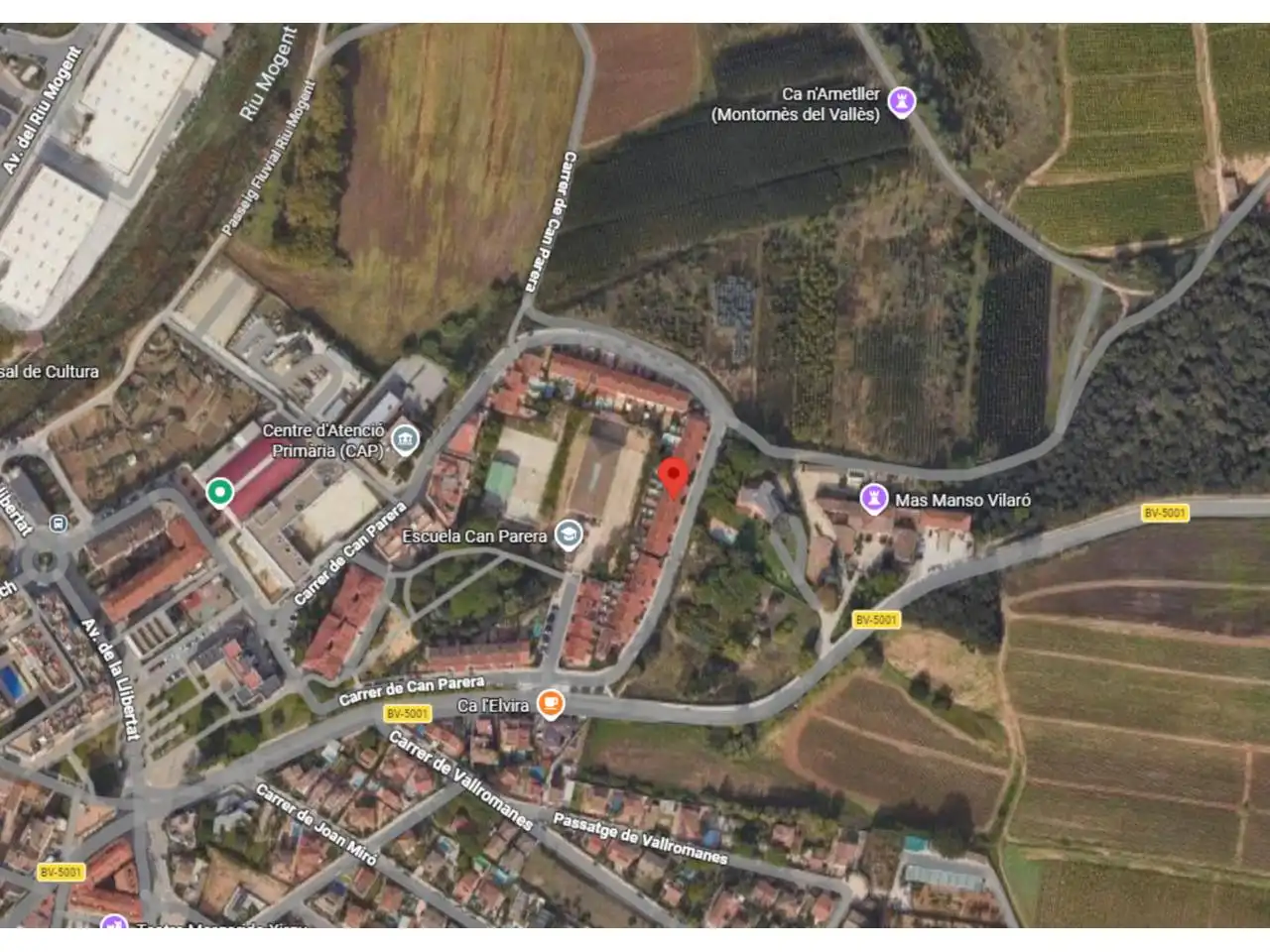 Adossat en venda a Montornès del Vallès