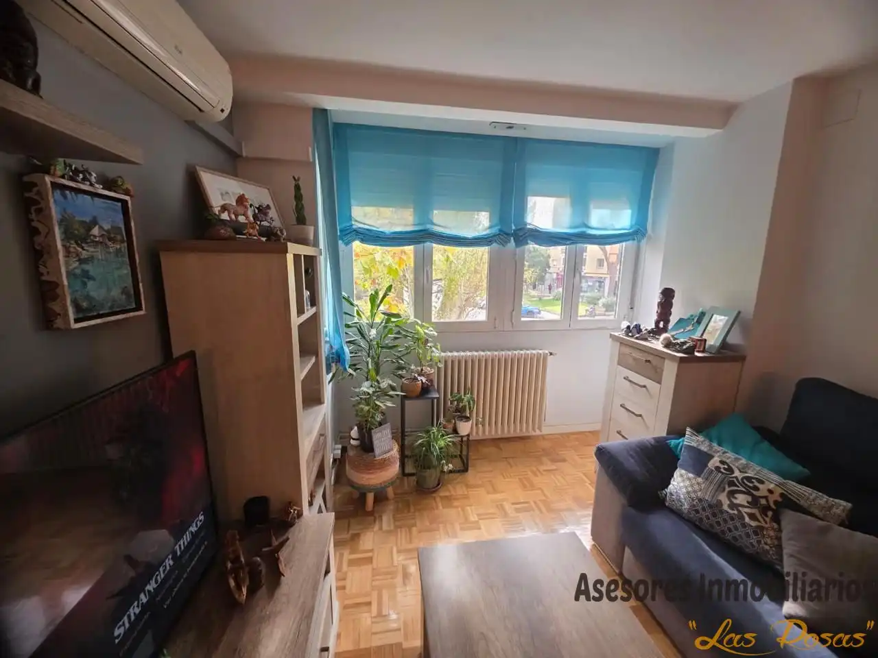 Wohnzimmer von Wohnung zum Verkauf in Madrid mit Klimaanlage, Heizung und Parkett
