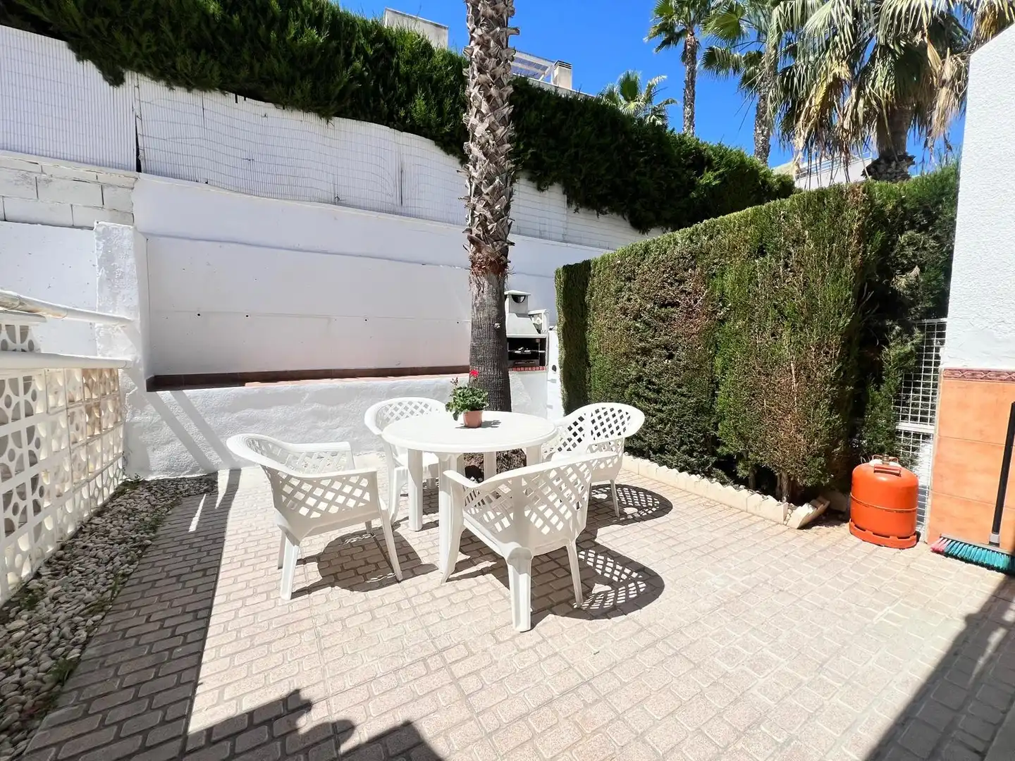 Terrasse von Erdgeschoss zur Miete in Orihuela mit Klimaanlage, Heizung und Privatgarten