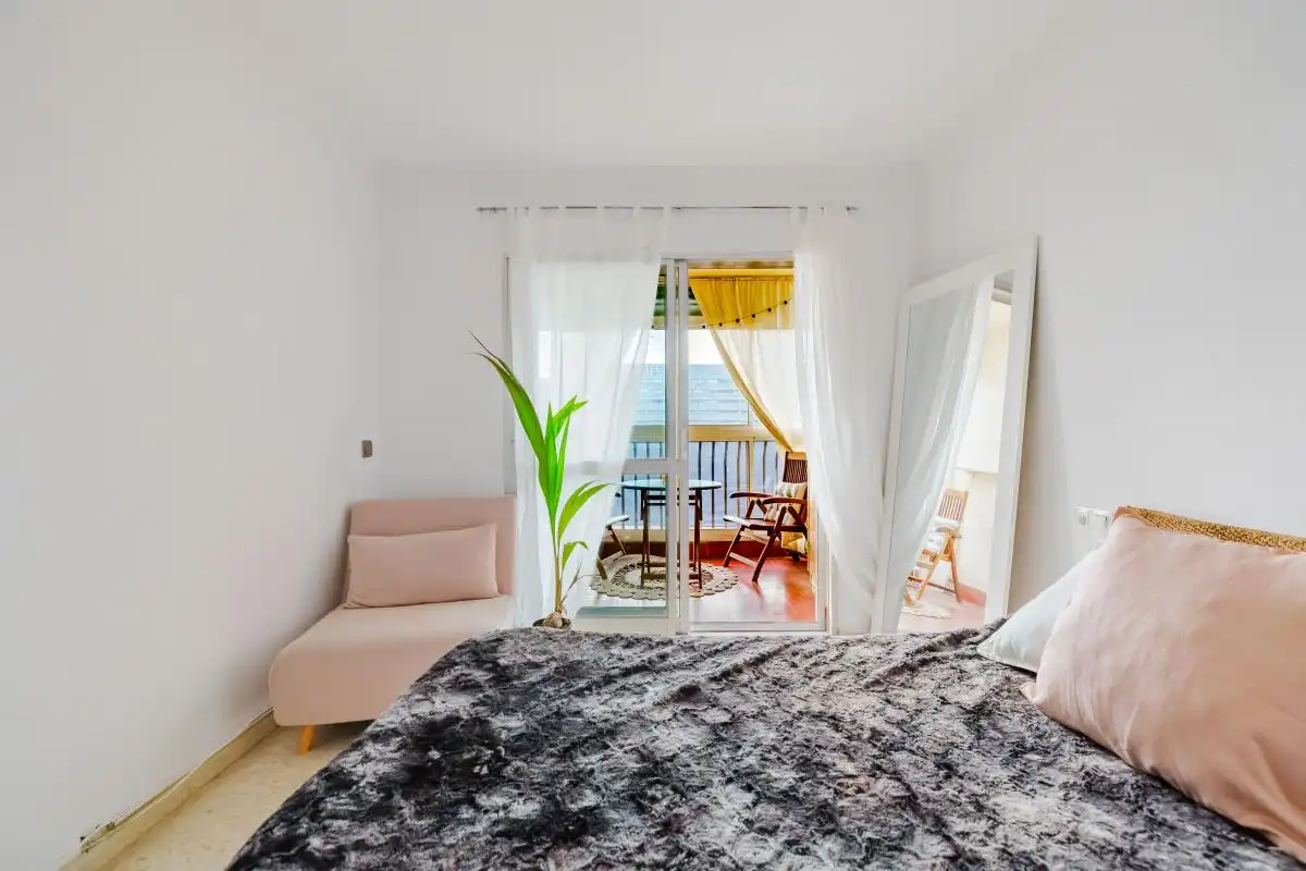 Bedroom of Flat for sale in Málaga  with Air Conditioner, Heating and Private garden