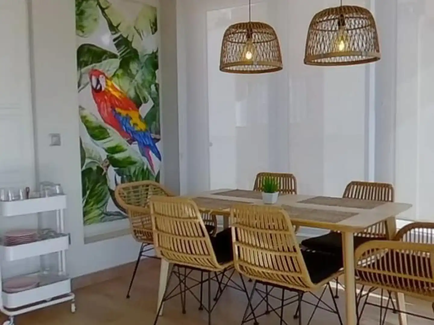 Dining room of Flat for rent in Vélez-Málaga  with Air Conditioner, Terrace and Furnished
