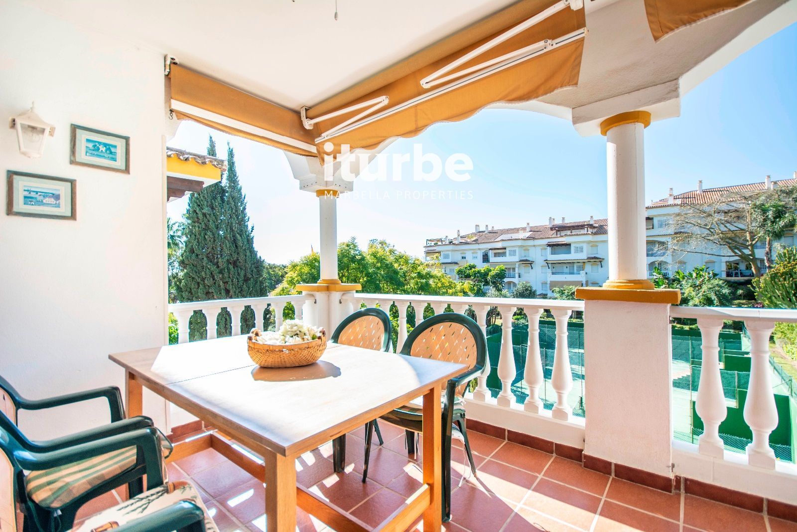 Garden of Flat to rent in Marbella  with Air Conditioner and Furnished
