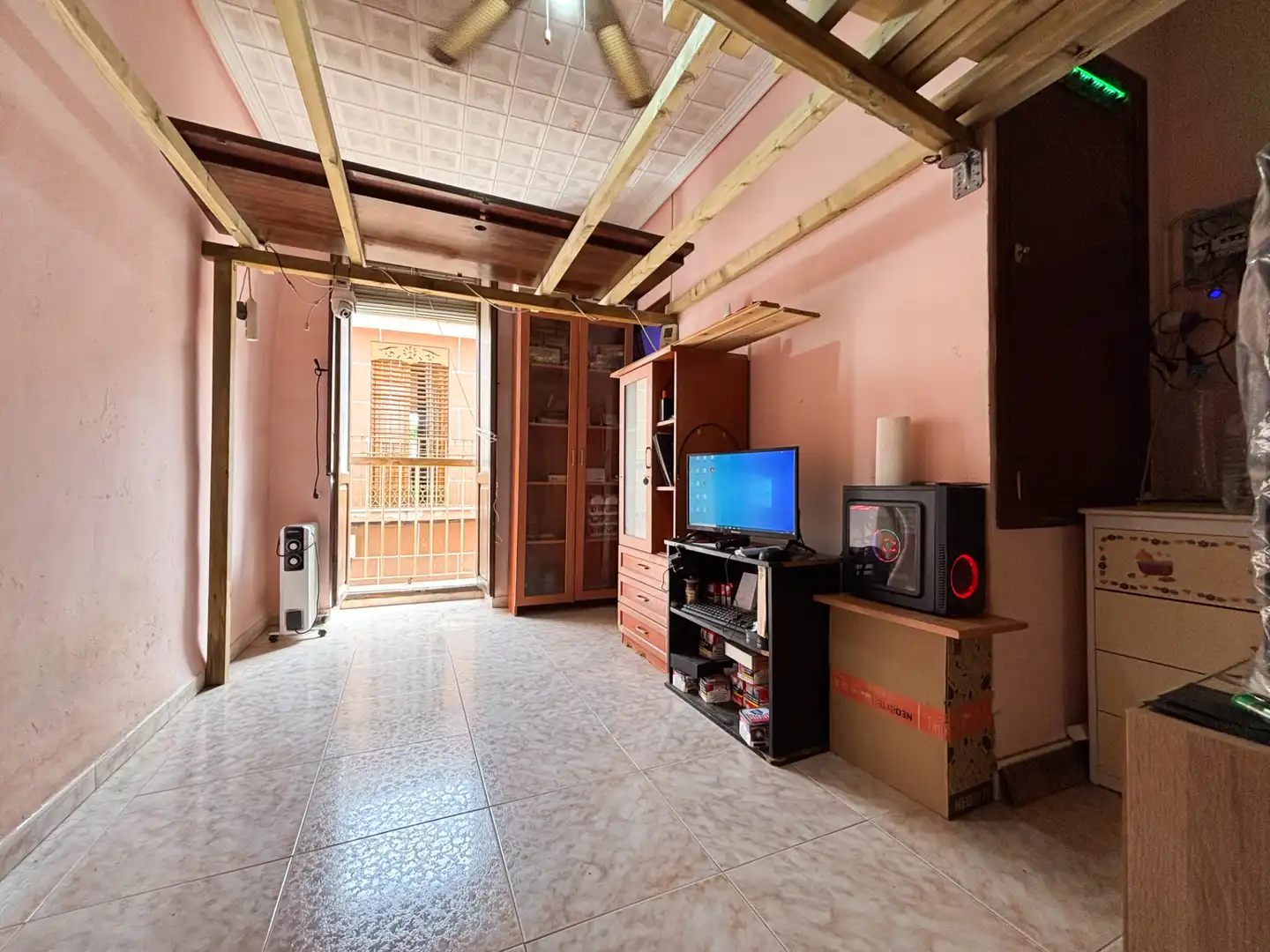 Sala d'estar de Casa adosada en venda en Burriana / Borriana amb Terrassa, Traster i Moblat