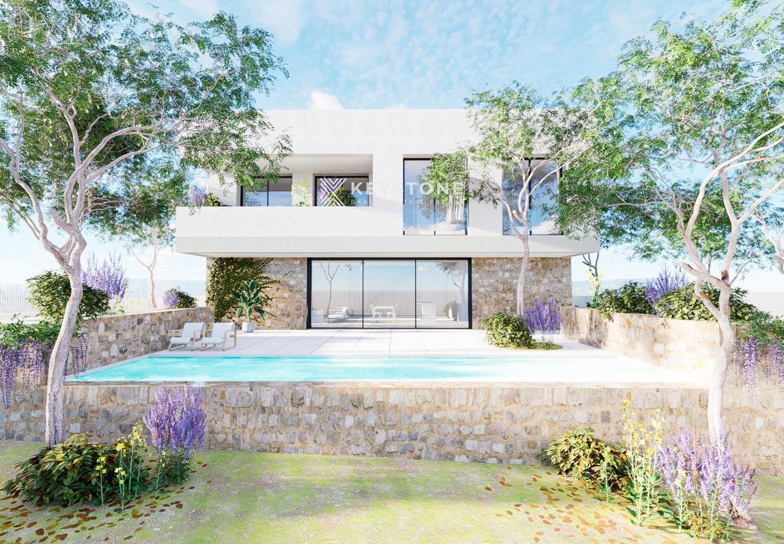 Vista exterior de Casa o xalet en venda en  Palma de Mallorca amb Aire condicionat, Jardí privat i Terrassa