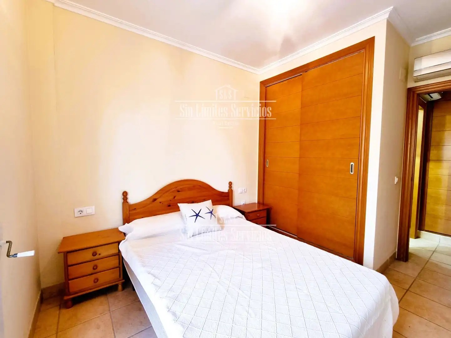 Schlafzimmer von Wohnung zum Verkauf in Alcalà de Xivert mit Klimaanlage, Heizung und Privatgarten