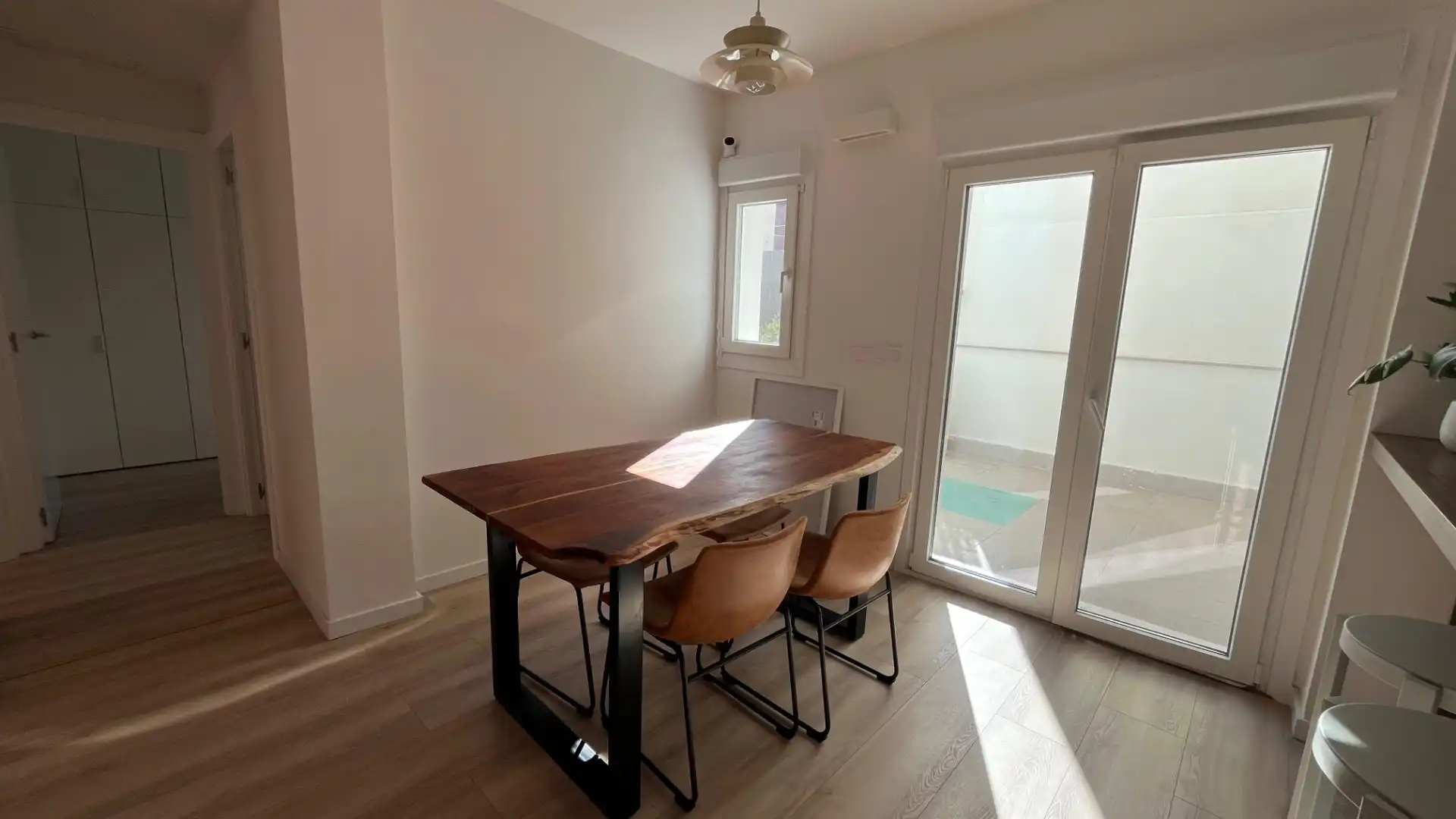 Esszimmer von Wohnung zur Miete in Madrid mit Klimaanlage, Möbliert und Ofen