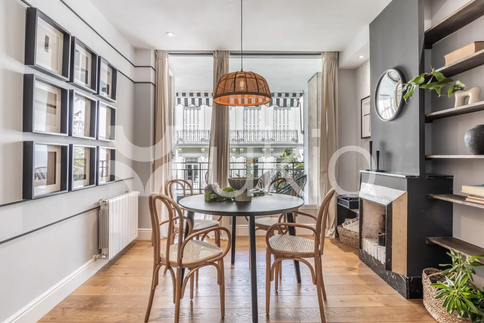 Comedor de Apartamento de alquiler en Madrid con Aire acondicionado, Calefacción y Terraza